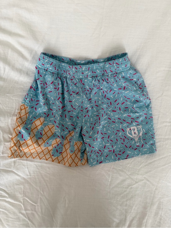 Baseball Lifestyle 101 Other - Baseball Lifestyle 101 Ice Cream Print Blue Swim Shorts